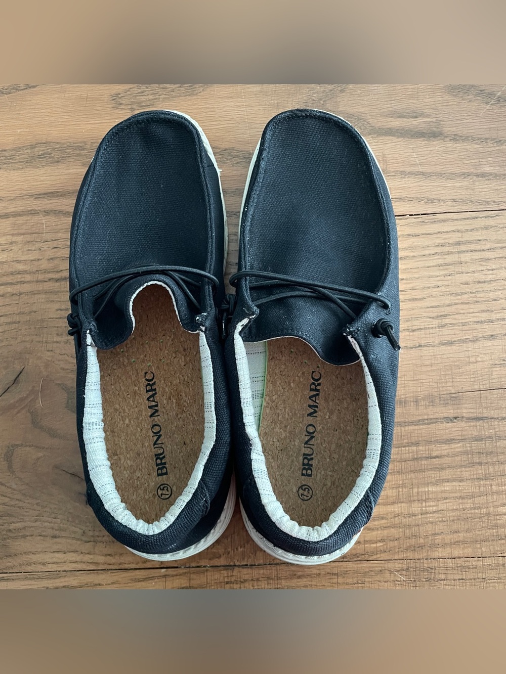 Bruno Marc Ladies Boat Shoes Size 7.5 Black